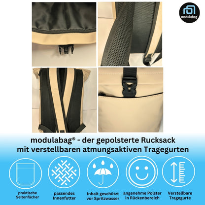 Rucksack spritzwasserabweisend atmungsaktiv gepolstert Medi Size ca. 12l