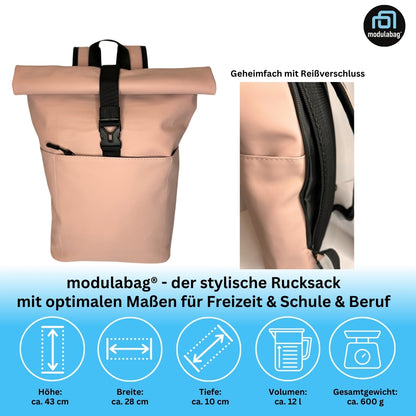 Rucksack spritzwasserabweisend atmungsaktiv gepolstert Medi Size ca. 12l