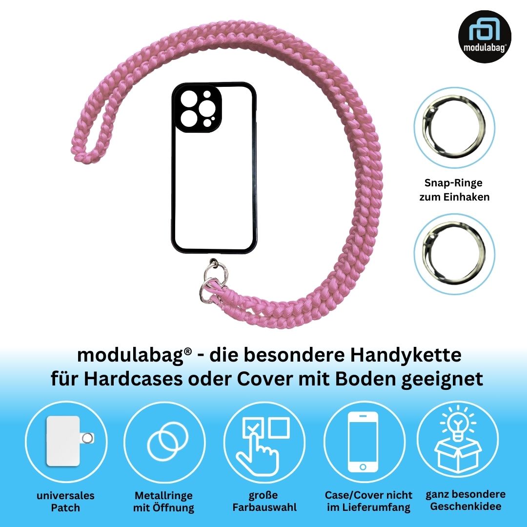 Handykette per Hand geflochten