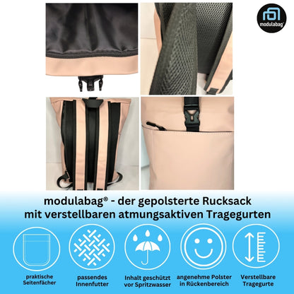 Rucksack spritzwasserabweisend atmungsaktiv gepolstert Medi Size ca. 12l