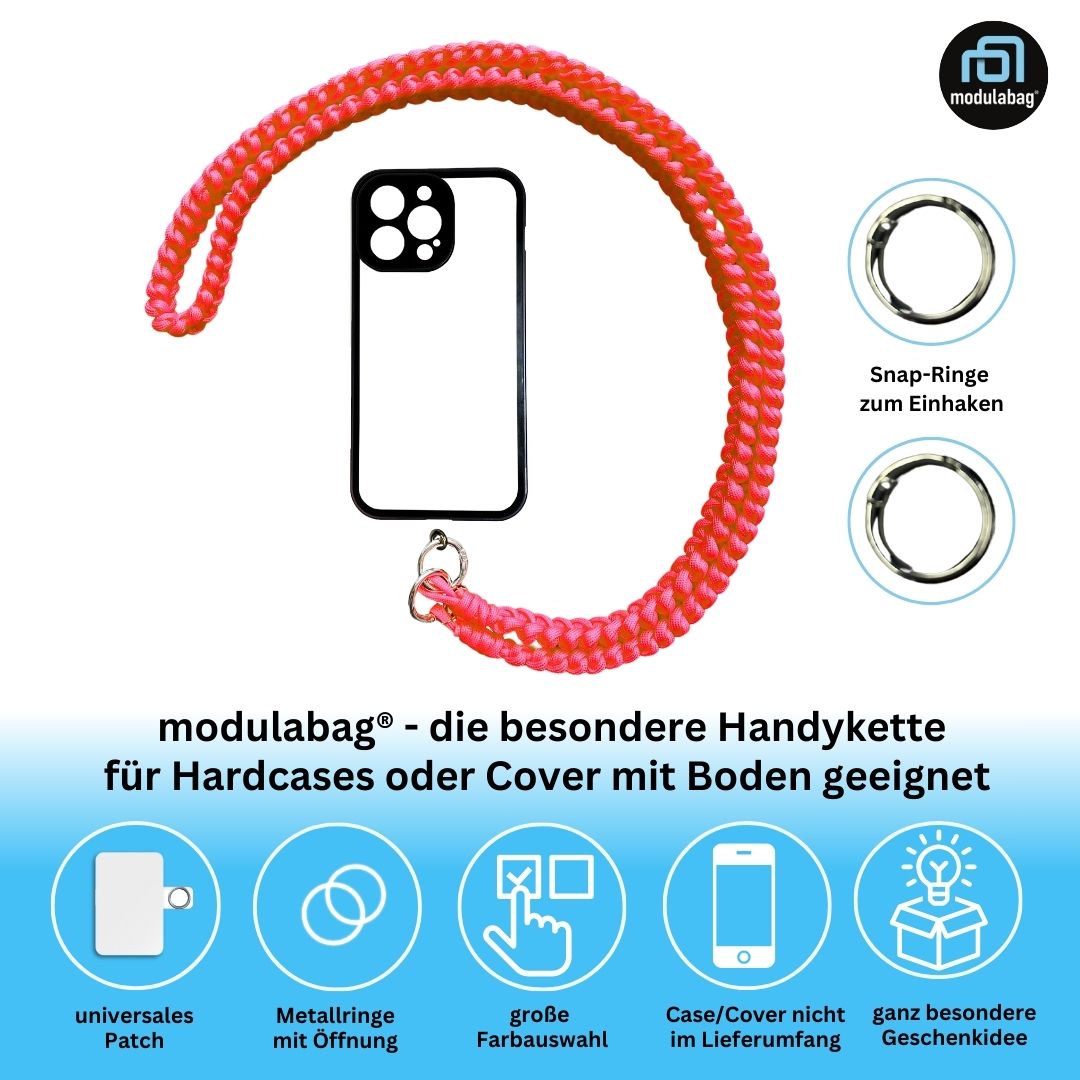 Handykette per Hand geflochten