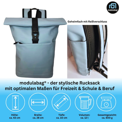 Rucksack spritzwasserabweisend atmungsaktiv gepolstert Medi Size ca. 12l