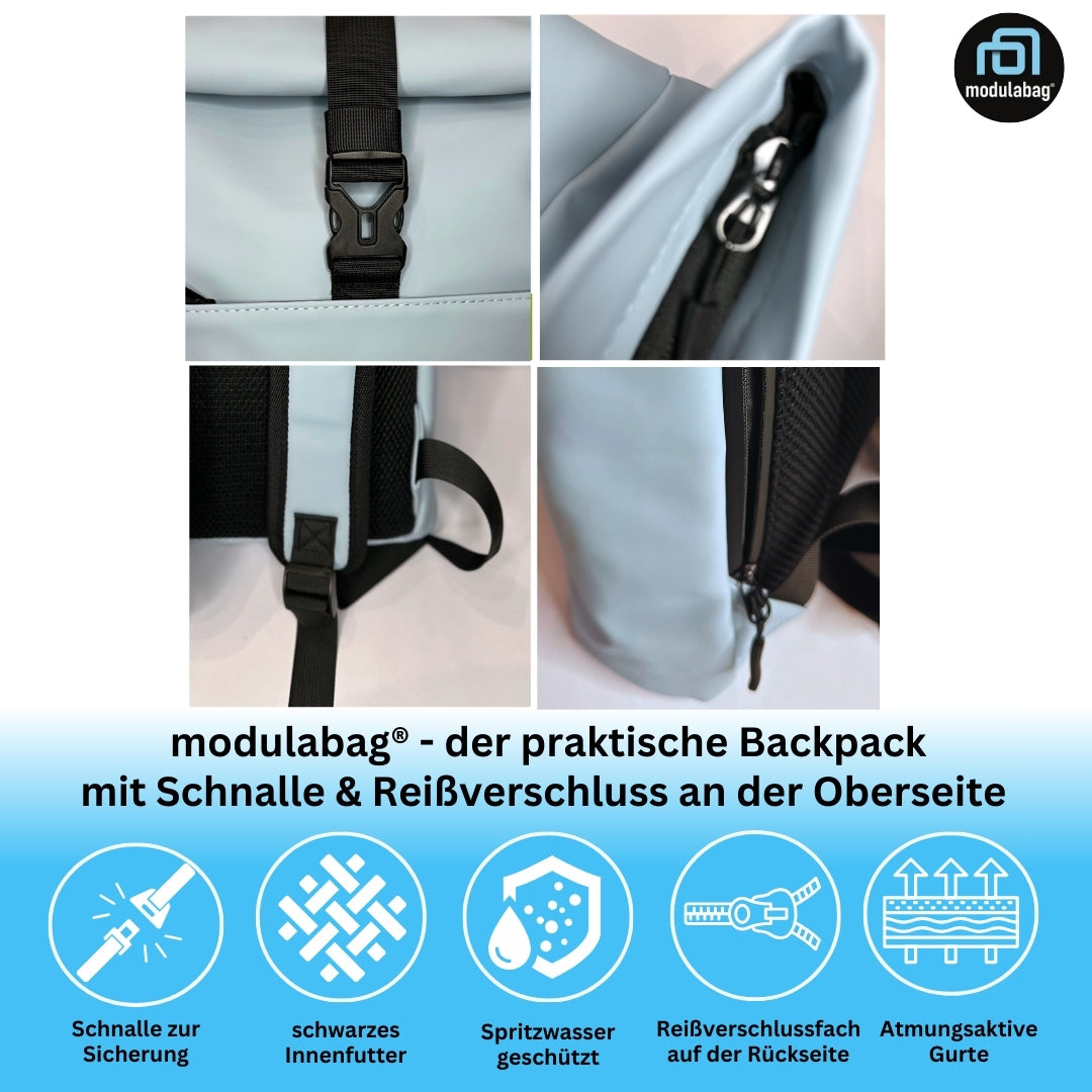 Rucksack spritzwasserabweisend atmungsaktiv gepolstert Medi Size ca. 12l