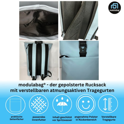 Rucksack spritzwasserabweisend atmungsaktiv gepolstert Medi Size ca. 12l