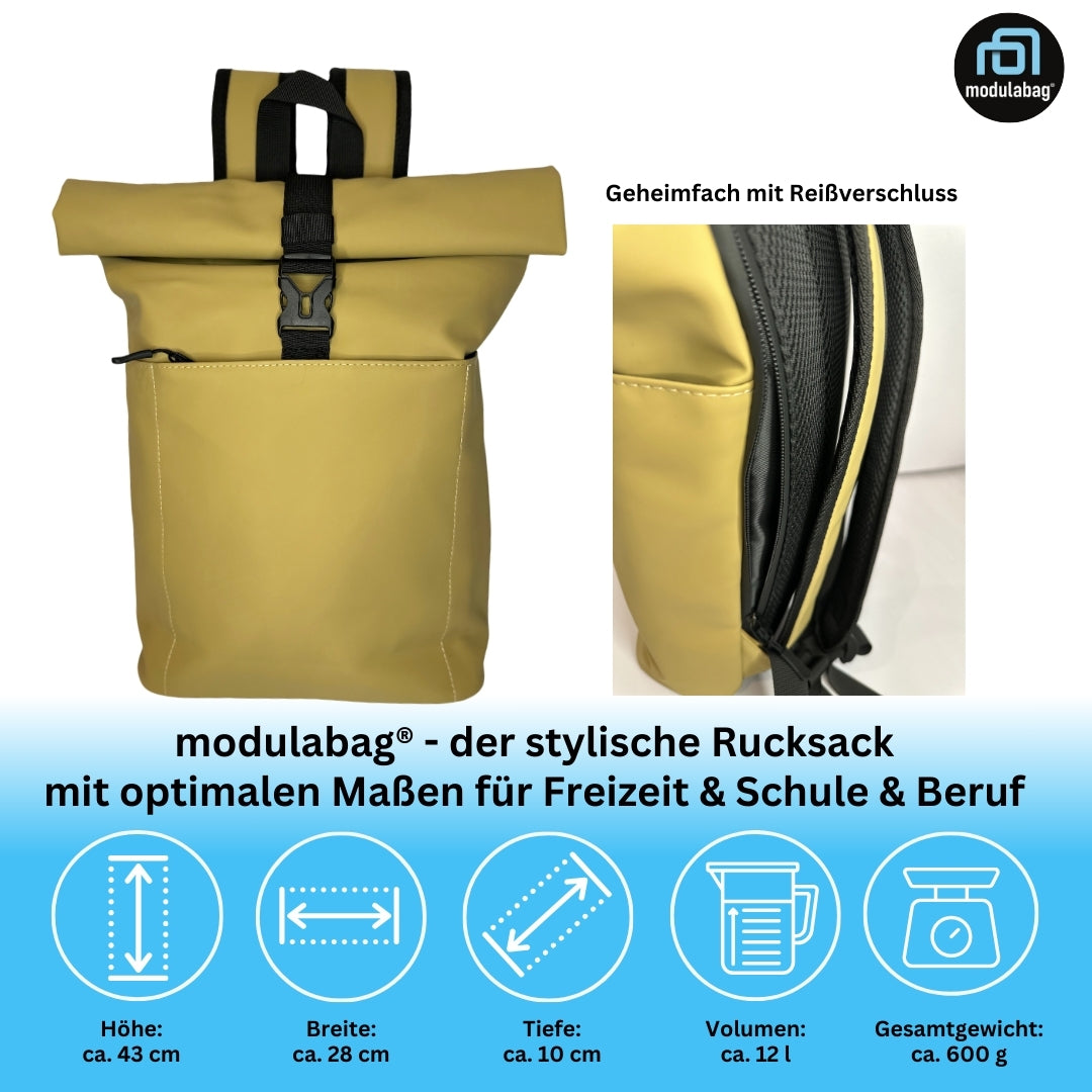 Rucksack spritzwasserabweisend atmungsaktiv gepolstert Medi Size ca. 12l