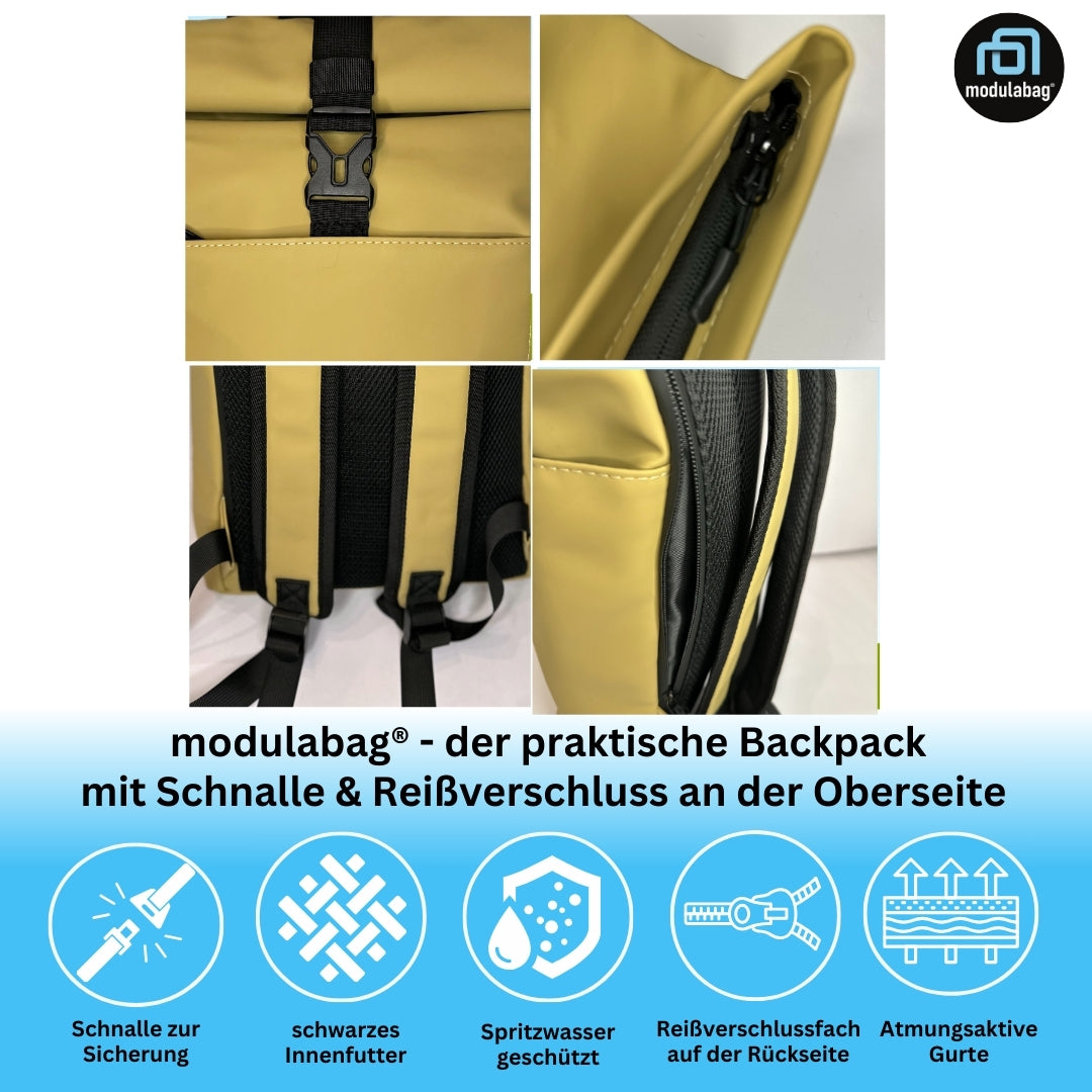 Rucksack spritzwasserabweisend atmungsaktiv gepolstert Medi Size ca. 12l