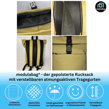 Rucksack spritzwasserabweisend atmungsaktiv gepolstert Medi Size ca. 12l