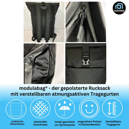 Rucksack spritzwasserabweisend atmungsaktiv gepolstert Medi Size ca. 12l