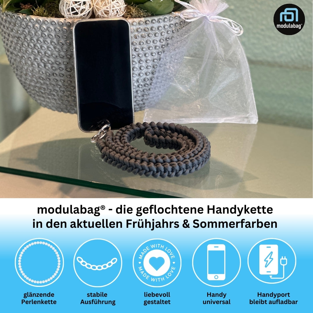 Handykette per Hand geflochten