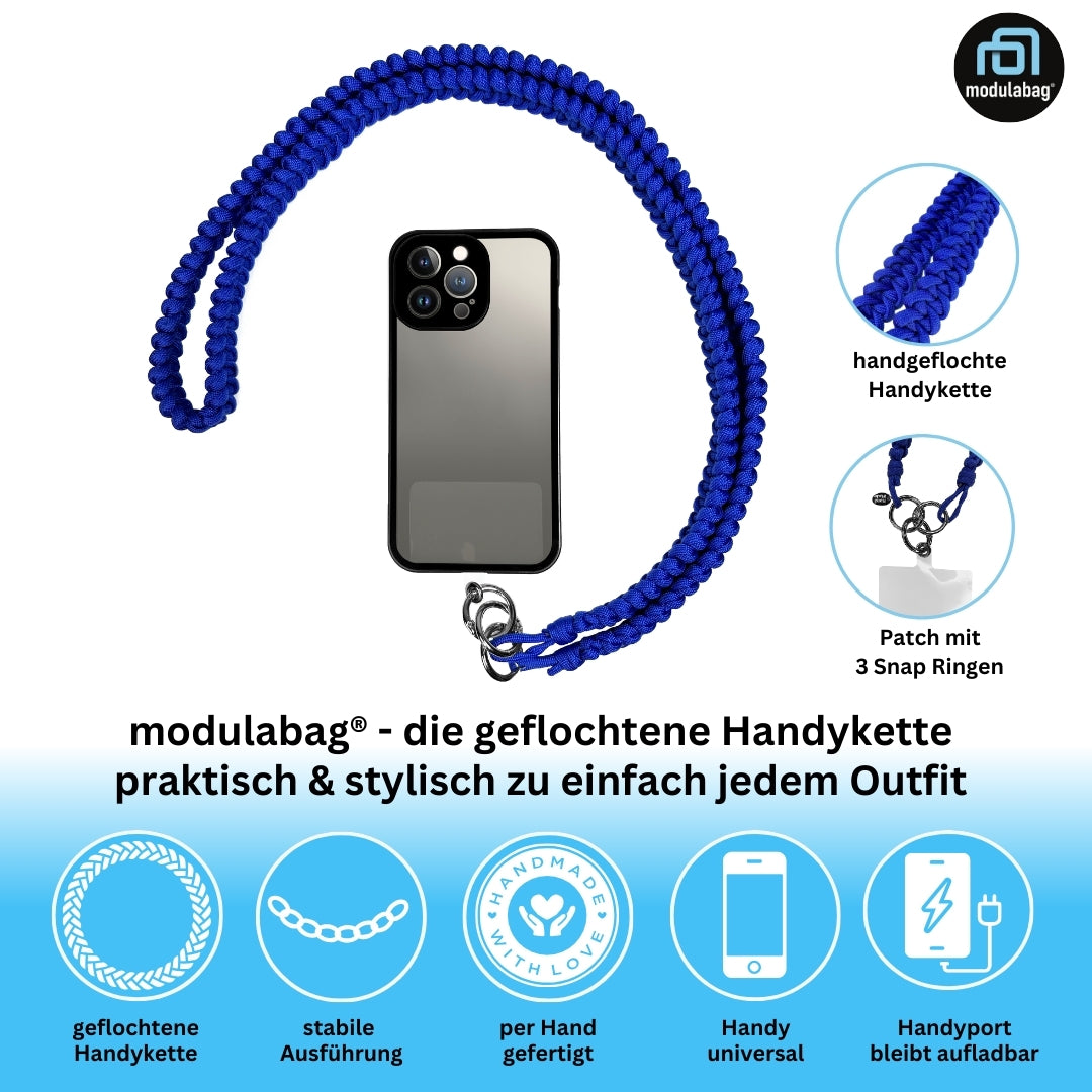 Handykette per Hand geflochten