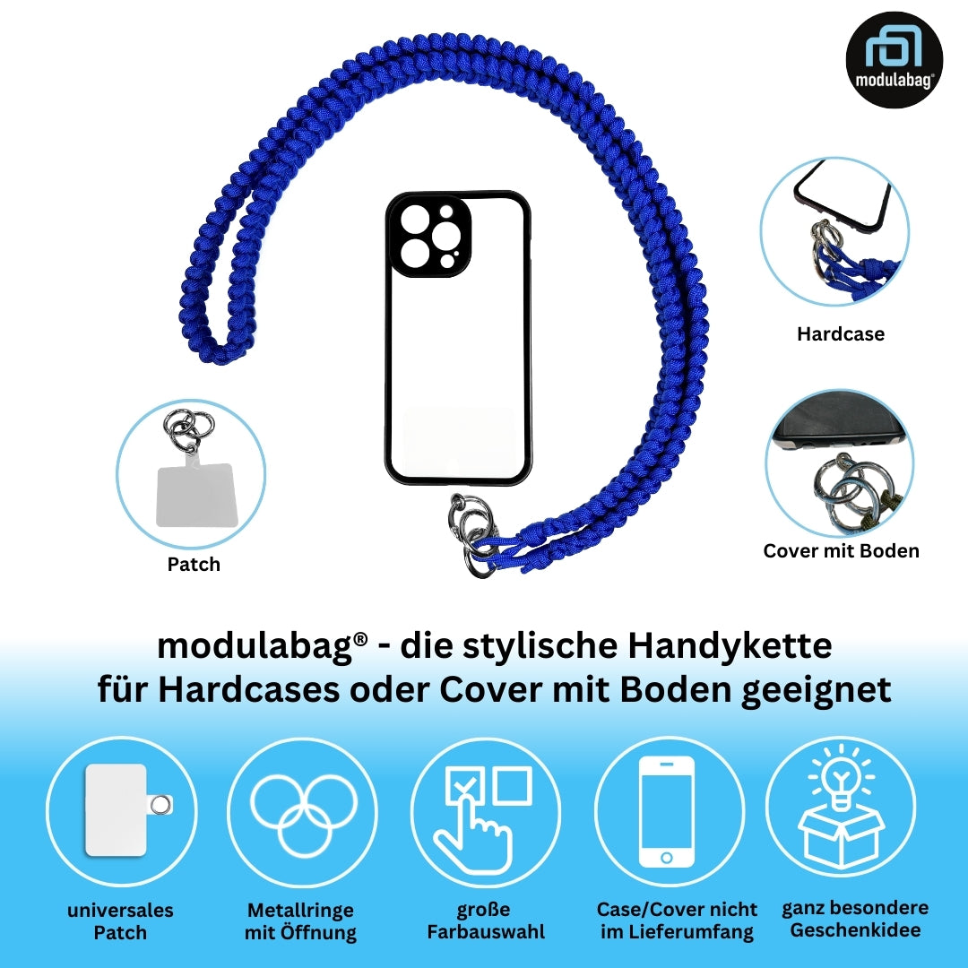 Handykette per Hand geflochten