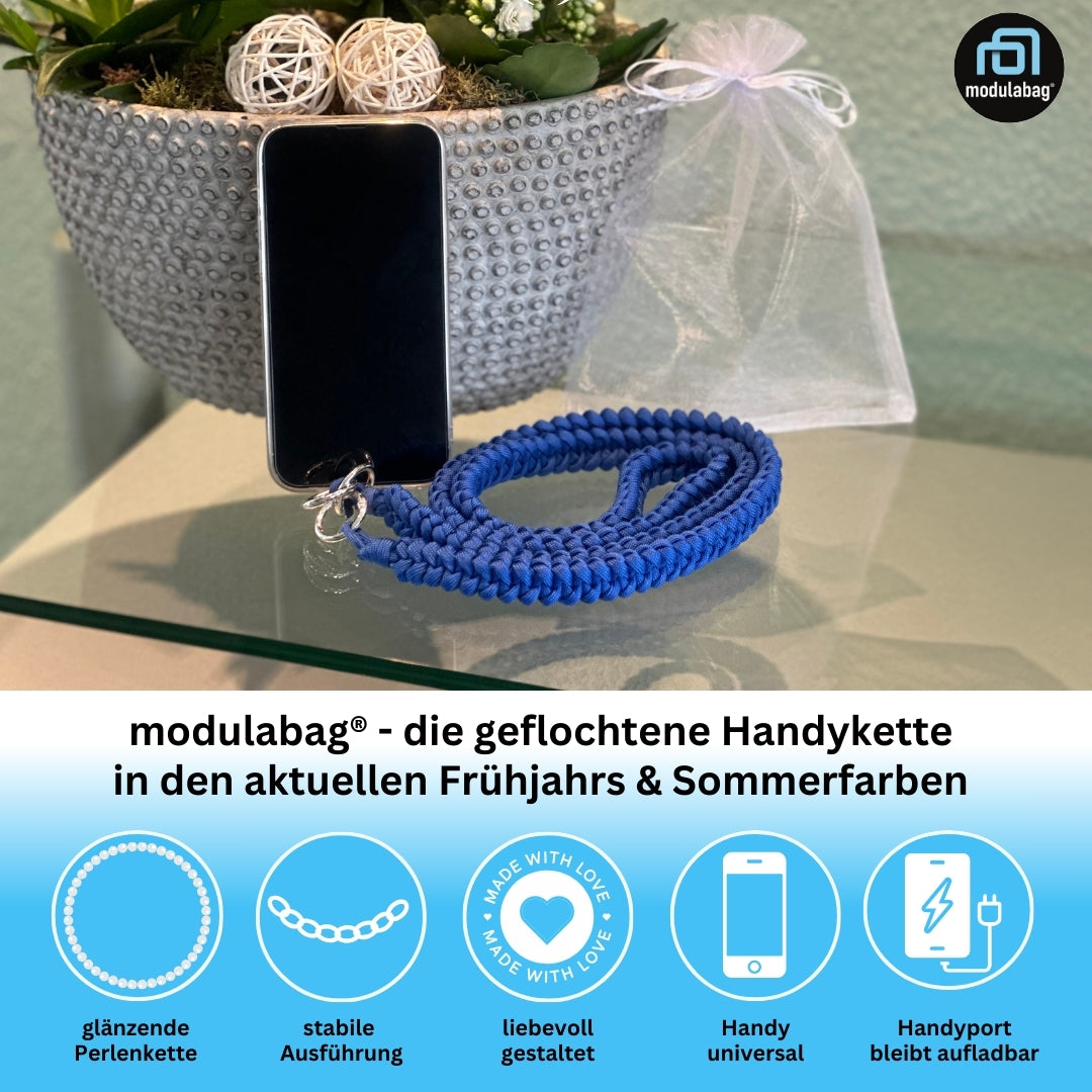 Handykette per Hand geflochten