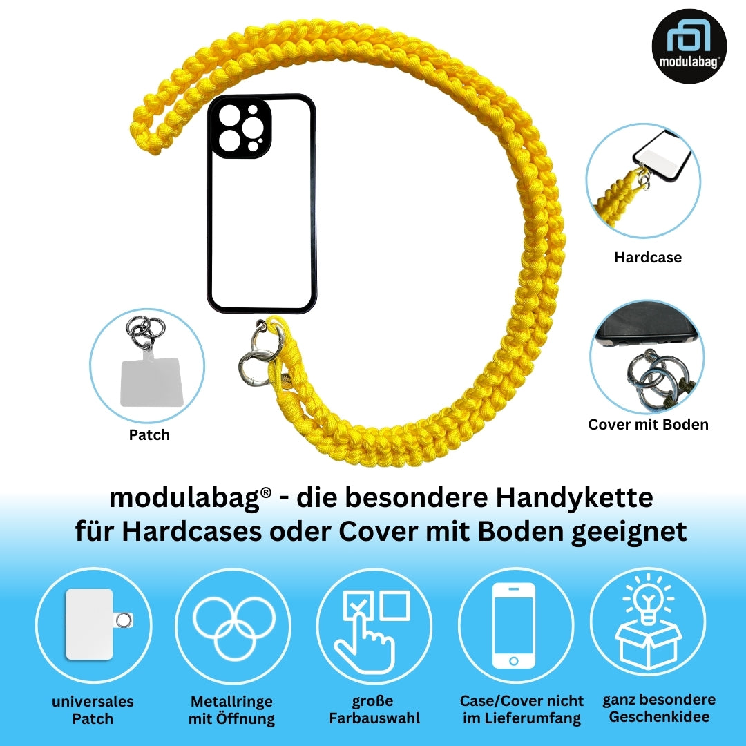 Handykette per Hand geflochten