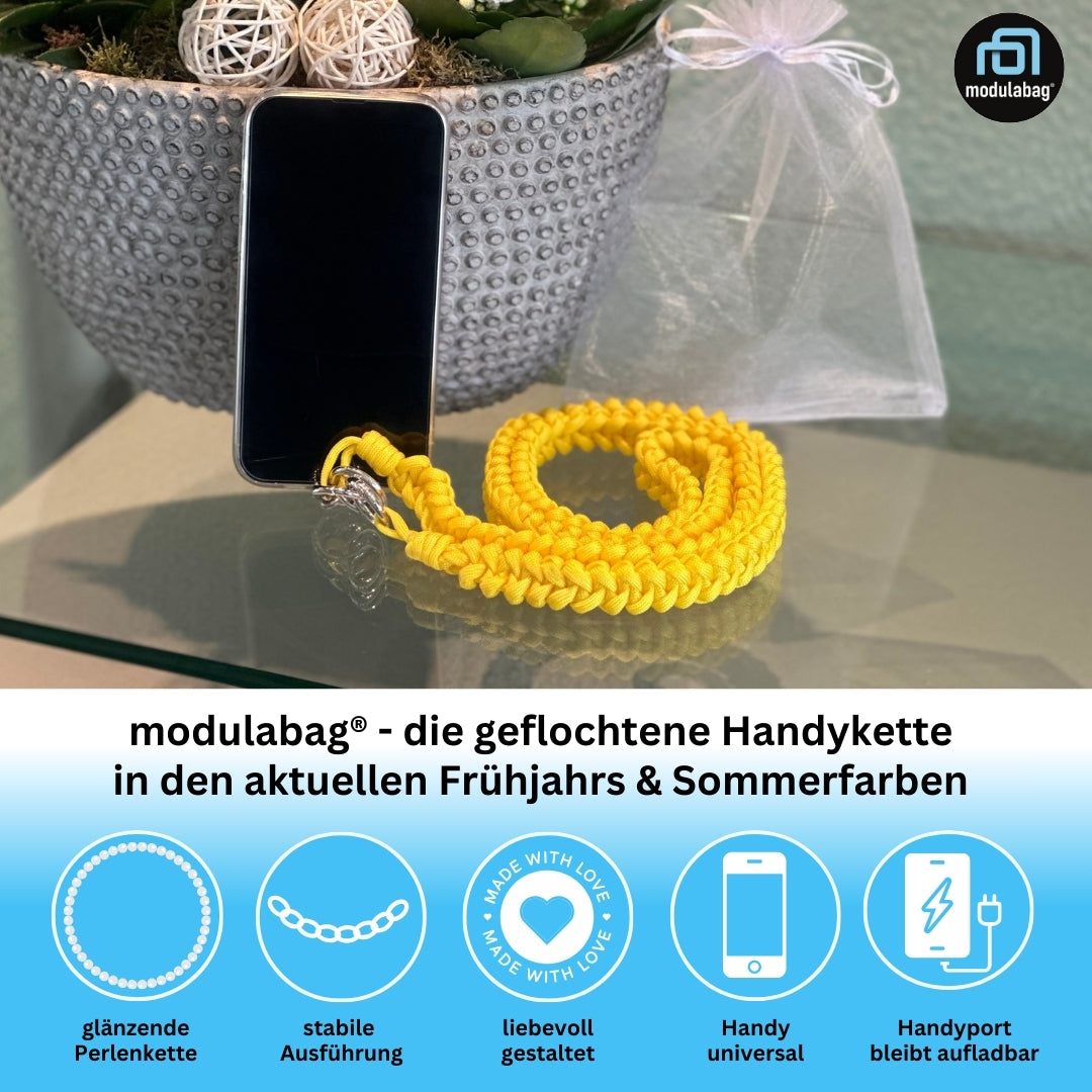 Handykette per Hand geflochten