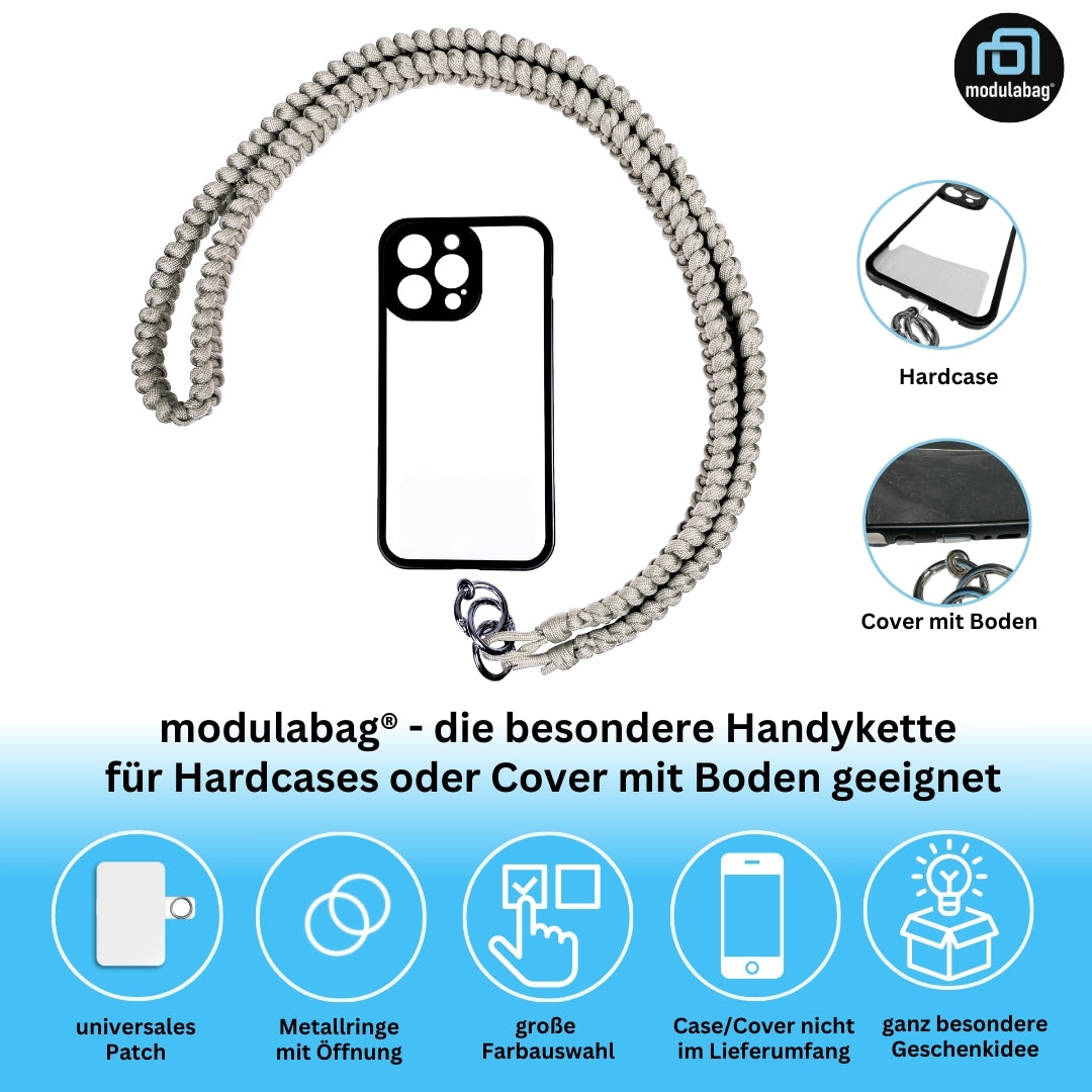 Handykette per Hand geflochten