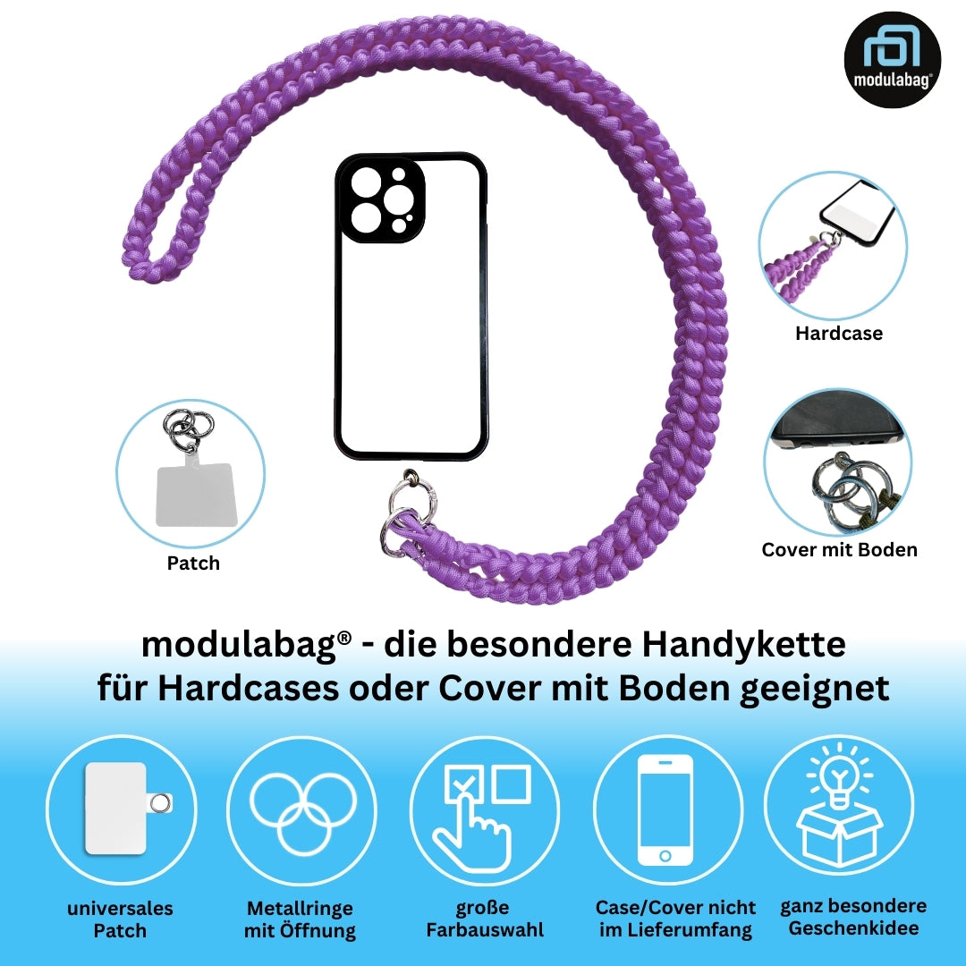 Handykette per Hand geflochten