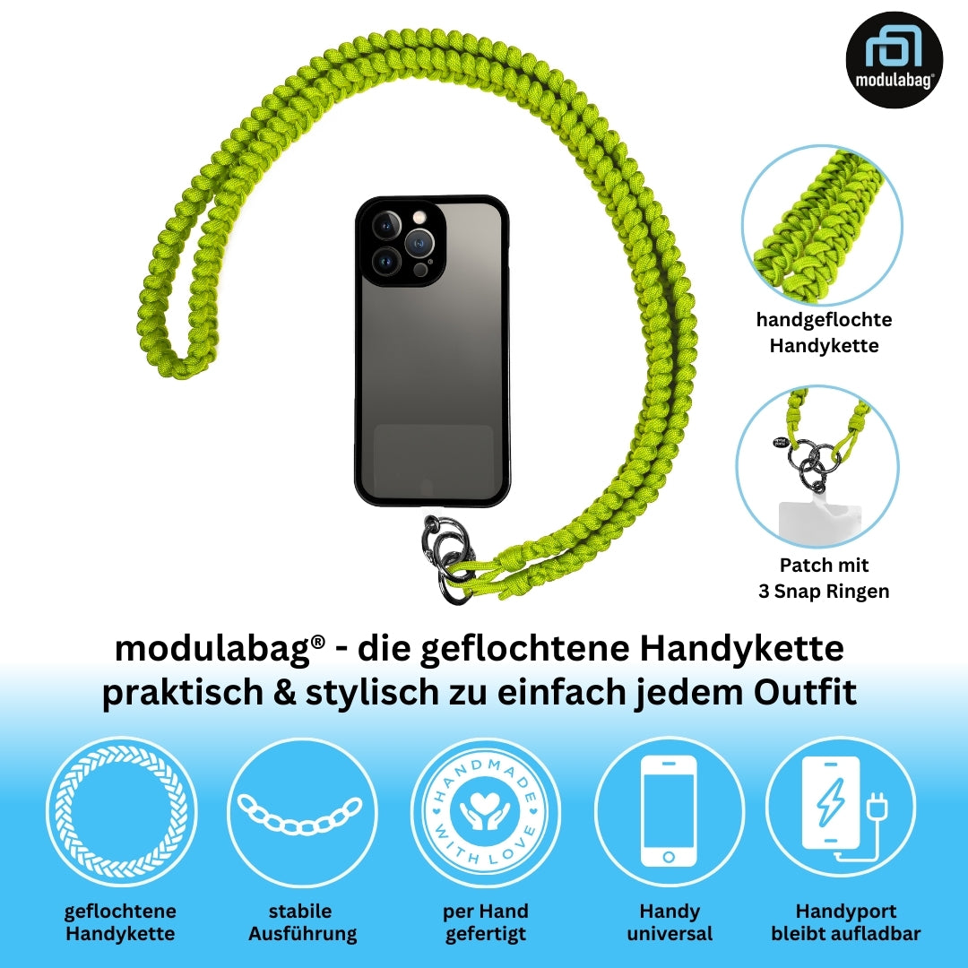 Handykette per Hand geflochten