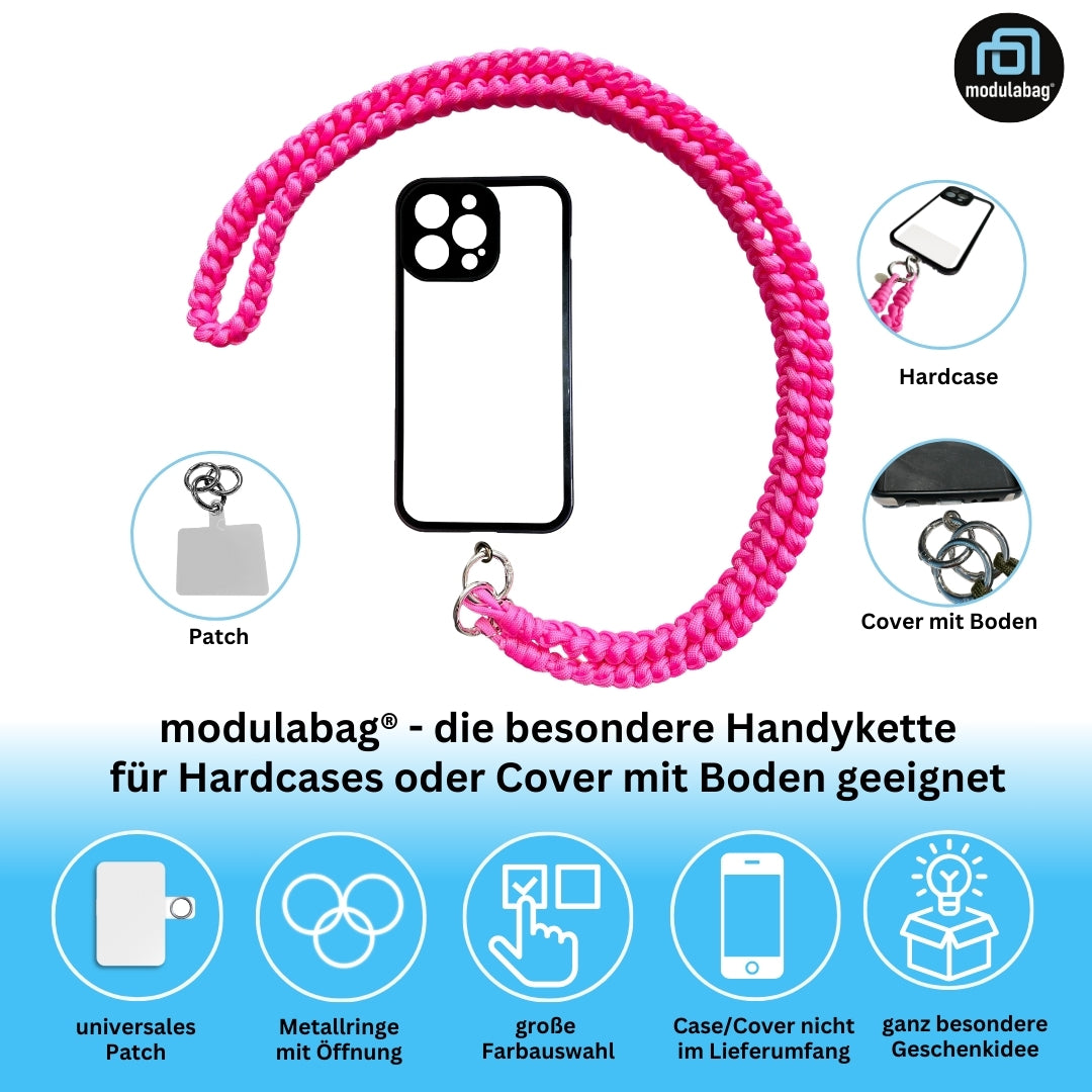 Handykette per Hand geflochten