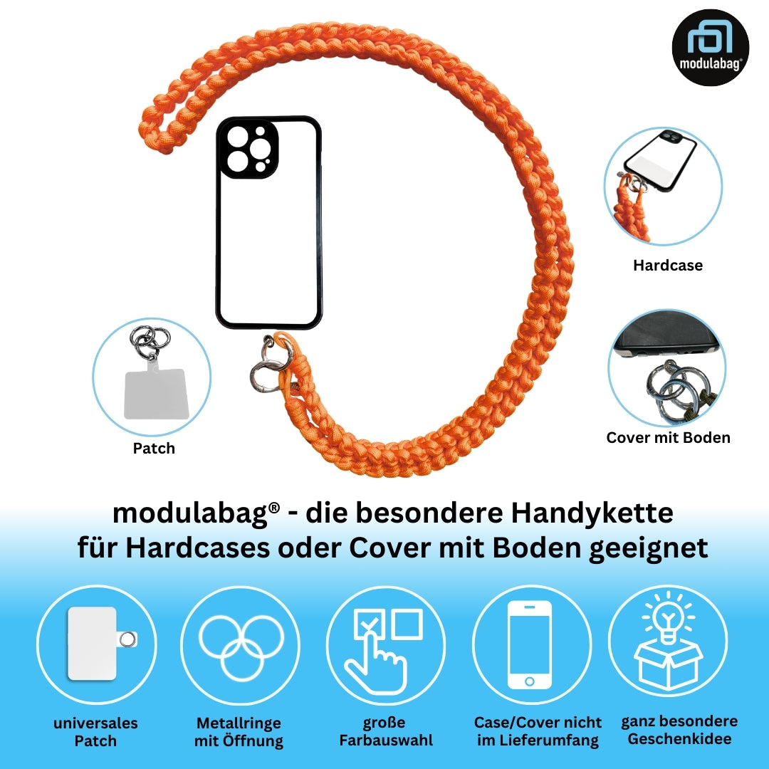 Handykette per Hand geflochten