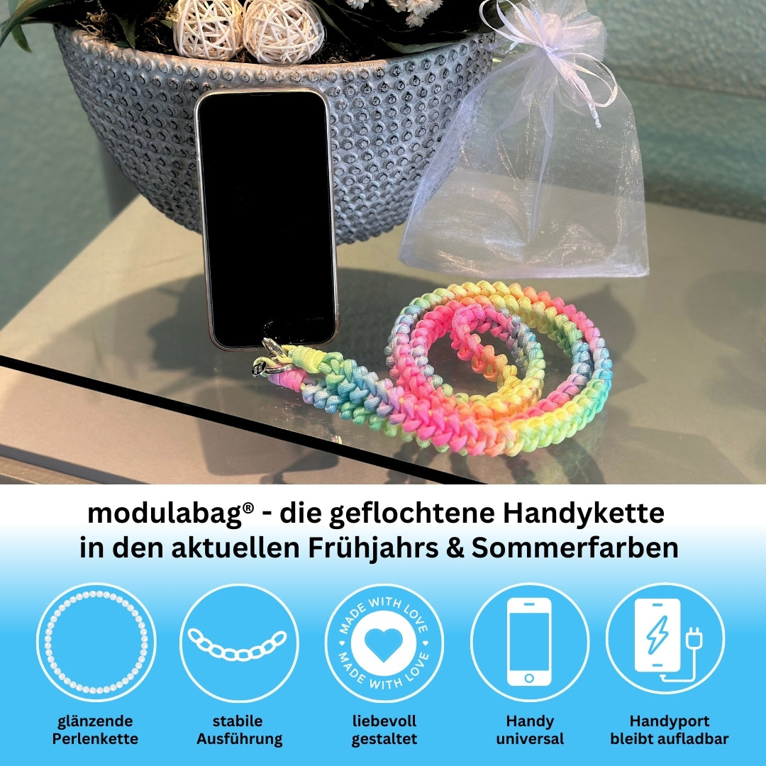 Handykette per Hand geflochten