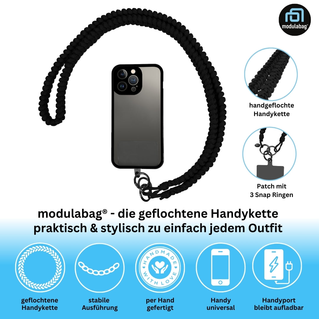 Handykette per Hand geflochten