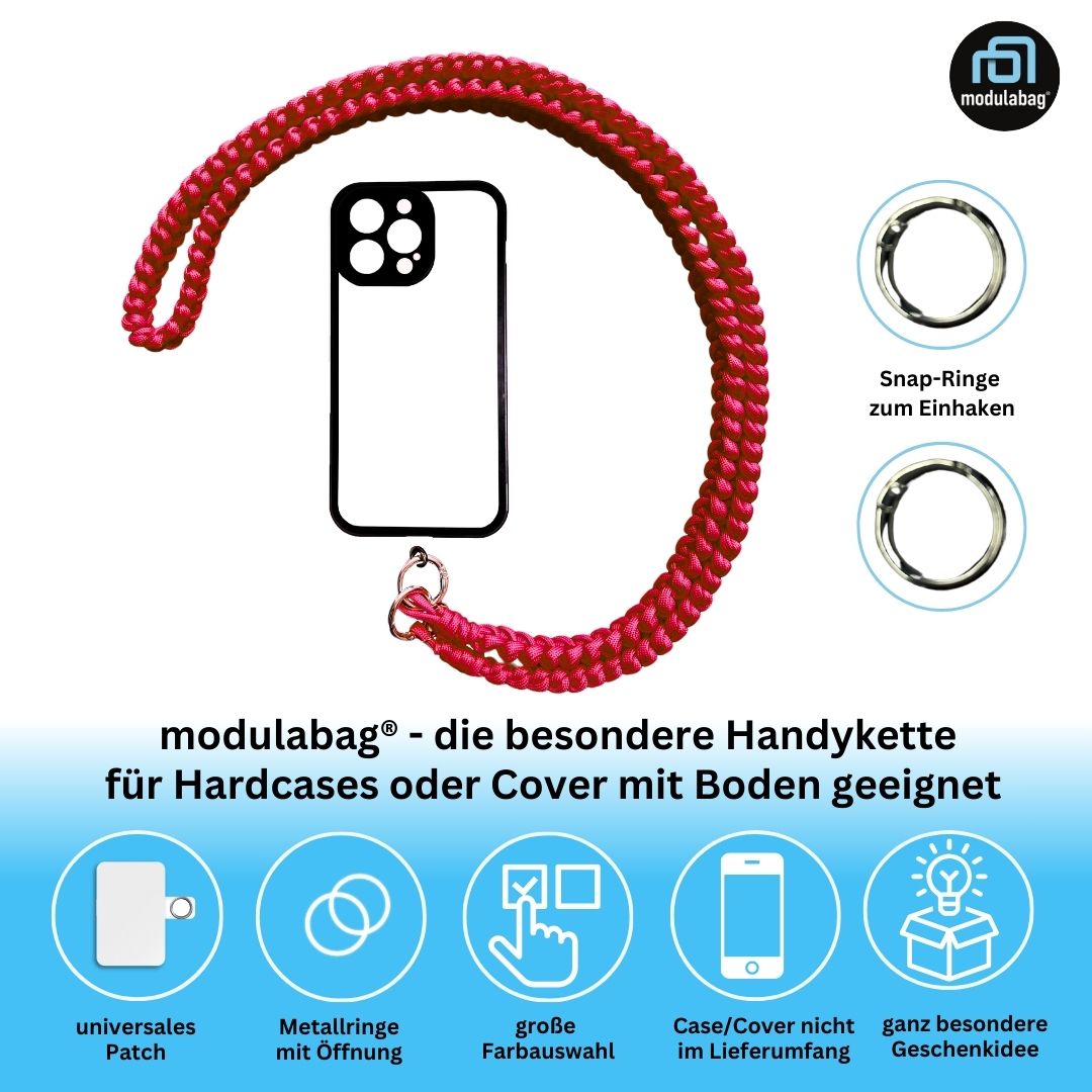 Handykette per Hand geflochten